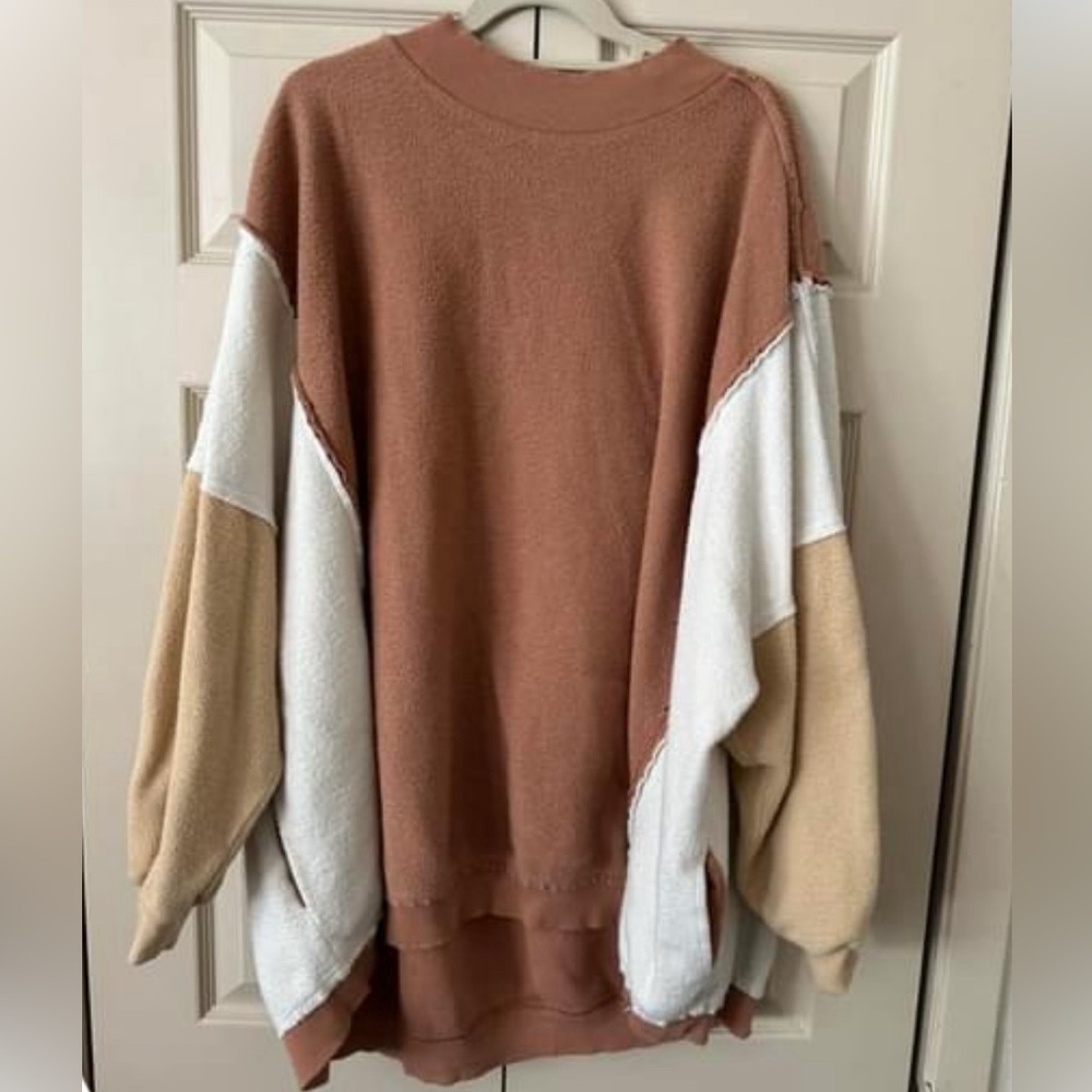 Free People Color block Sweater